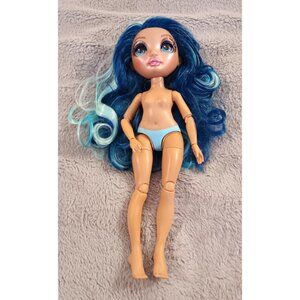MGA Rainbow High Skylar Bradshaw Doll Blue NEW naked no clothing multi blue hair